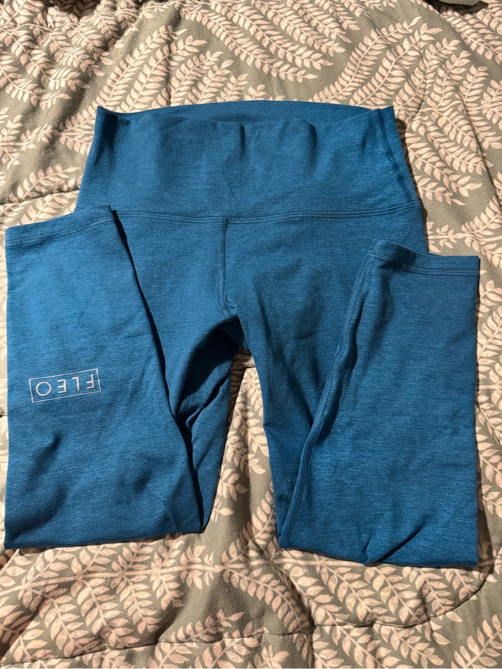 Fleo High-Waist Blue Leggings